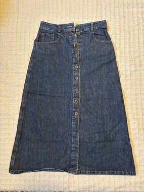 Sea New York Denim Midi Skirt